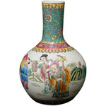 Jingdezhen Factory's Porcelain Pastel Hand Painted Eight Immortals Crossing the Sea Vase Flower Vase Decoration