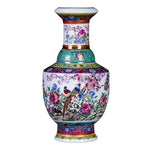 Jingdezhen Ceramic Antique Enamel Flower Vase Flower Arrangement Decoration Chinese Style Living Room