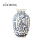 Blue and White Ceramic Vase Design Porcelain Flower Bat Pattern Vase Handmade  Home Decoration Jingdezhen Flower Vases