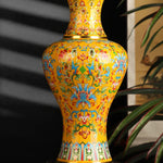 Jingdezhen Porcelain Antique Enamel Large Vase Flower Arrangement Chinese Home Living Room Decoration