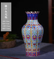 Jingdezhen Ceramic Vase Arrangement Living Room Flower Arrangement Ancient Chinese Enamel Porcelain Vase Home Decoration Crafts