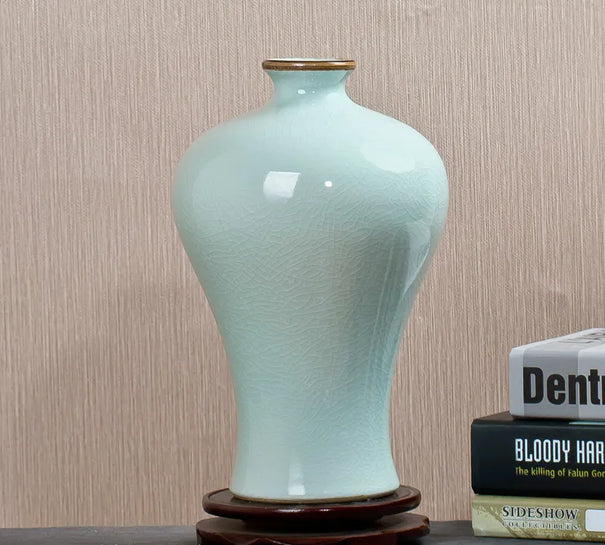 Jingdezhen Ceramics Archaize Kln Piece Of White Vase Ceramic Classical Household Adornment Handicraft Furnishing Articles