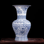 Jingdezhen ceramic vase Antique blue-and-white porcelain mesa floret bottle blue and white vase