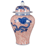 Jingdezhen porcelain antique dragon pattern blue and white general tank canned ornaments ornaments home tabletop porcelain craft