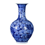 Jingdezhen ceramics modern simple blue and white porcelain ten thousand Flower Vase Decoration decoration household living room